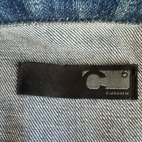 Carbon Vintage Button Front Long Sleeve Denim Jean Jacket Women’s Size P GUC - Picture 6 of 16